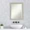 Beveled Wood Bathroom Wall Mirror, Romano Silver Narrow Frame